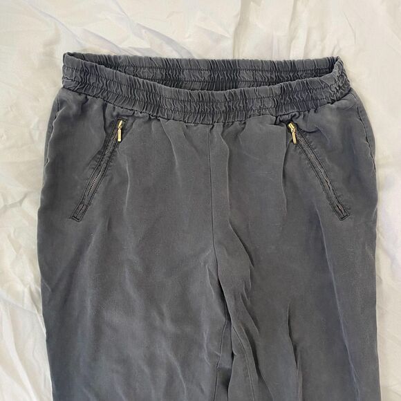 INC Early 2000's Soft Grunge Dark Gray Black Cinched Casual Jogger Pants 12 / L - Picture 4 of 6